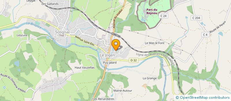 localisation de l'entreprise SCEA DU BAS BOURG à LE VIGEN