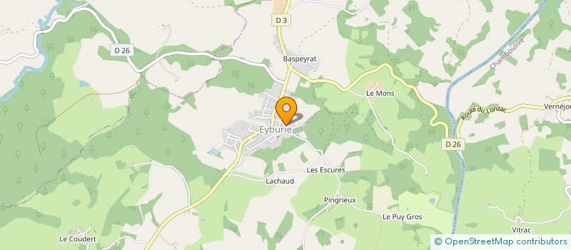 localisation de l'entreprise SCEA DU BASPEYRAT à ESPARTIGNAC