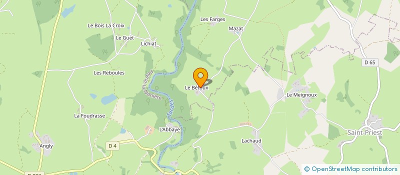 localisation de l'entreprise SCEA DU BETOUX  LE CHAUCHET