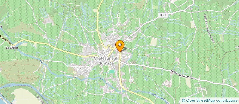 localisation de l'entreprise SCEA DU BOIS DE LA VILLE  CHATEAUNEUF-DU-PAPE