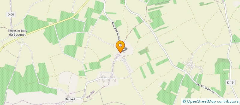 localisation de l'entreprise SCEA DU BOIS DEROZES à GENAC-BIGNAC