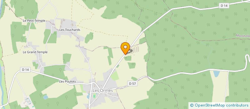 localisation de l'entreprise SCEA DU BOIS DES BERGERIES à LES ORMES