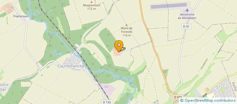 localisation de l'entreprise SCEA DU BOIS FONTAINE  FONTAINE-SOUS-MONTDIDIER