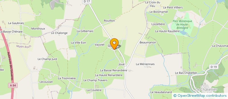 localisation de l'entreprise SCEA DU BOIS GUY à SAINT-GERMAIN-EN-COGLES