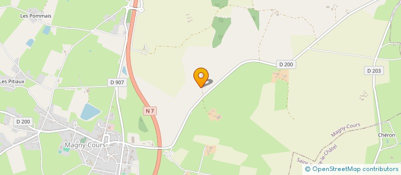 localisation de l'entreprise SCEA DU BOIS VERT  MAGNY COURS