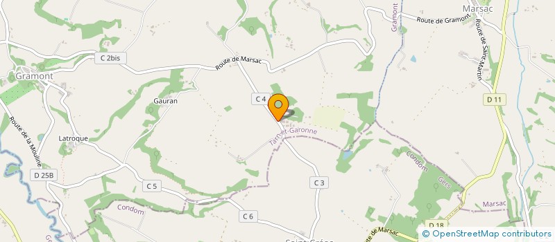 localisation de l'entreprise SCEA DU BOSC-BARRAT  GRAMONT