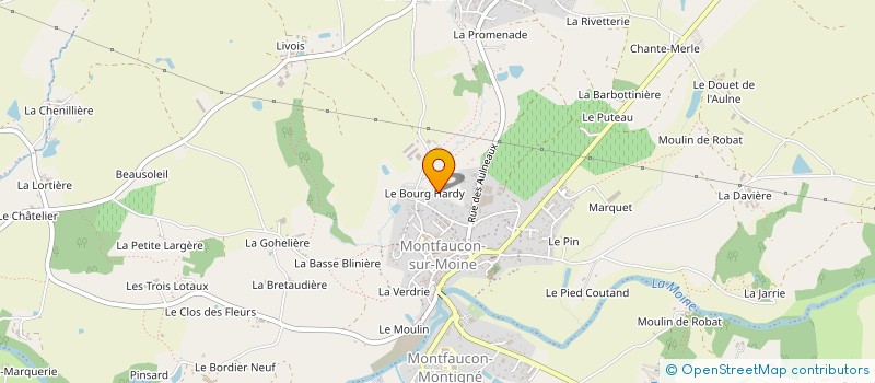 localisation de l'entreprise SCEA DU BOURG HARDY à SEVREMOINE
