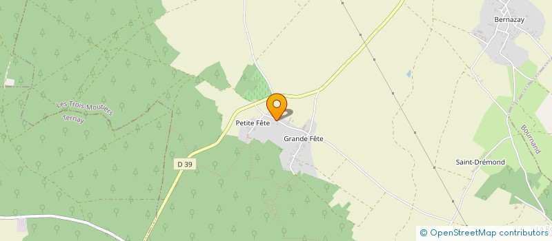 localisation de l'entreprise SCEA DU BOURGNEUF à LES TROIS-MOUTIERS