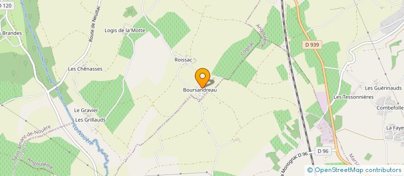 localisation de l'entreprise SCEA DU BOURSANDREAU à SAINT GENIS D'HIERSAC