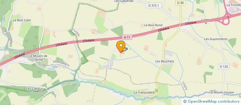 localisation de l'entreprise SCEA DU BROUSSIL à LUIGNY