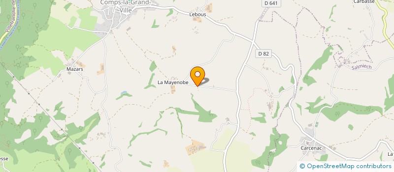localisation de l'entreprise SCEA DU CAMP DEL BOSC à COMPS-LA-GRAND-VILLE