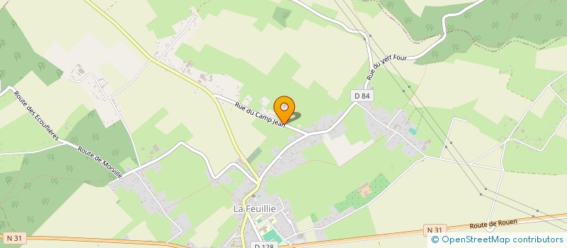 localisation de l'entreprise SCEA DU CAMP JEAN  LA FEUILLIE