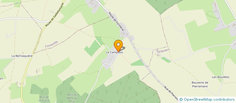 localisation de l'entreprise SCEA DU CAMPS D'OS  GAILLEFONTAINE