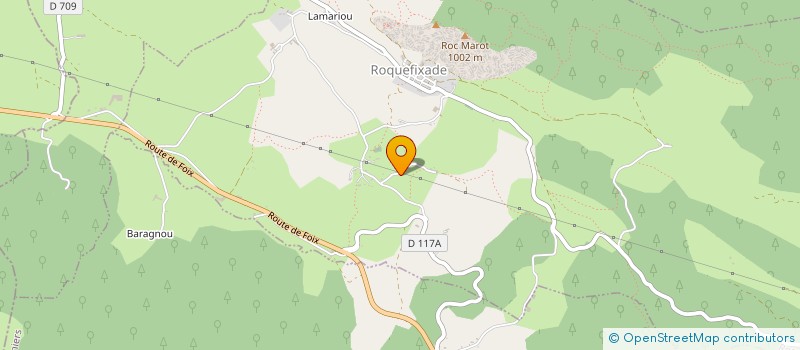 localisation de l'entreprise SCEA DU CAZALIS à ROQUEFIXADE
