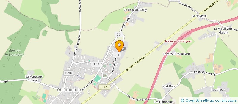 localisation de l'entreprise SCEA DU CHALET  QUINCAMPOIX