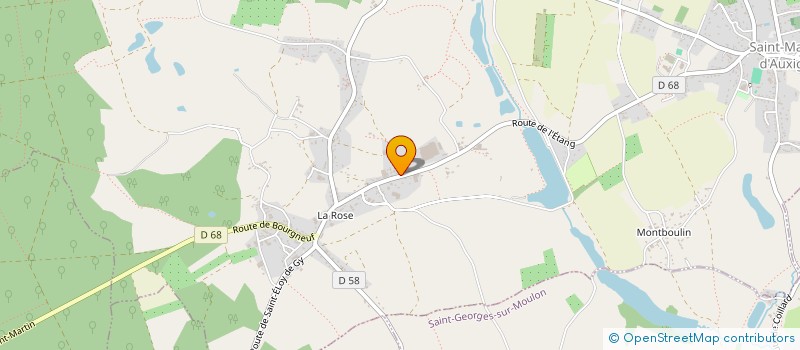 localisation de l'entreprise SCEA DU CHAMP DU LAC  SAINT MARTIN D'AUXIGNY