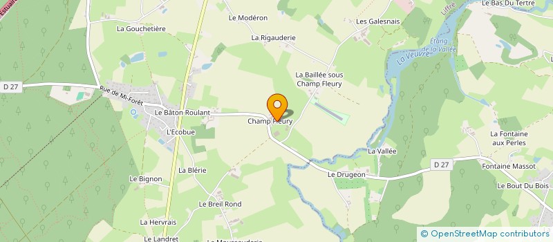 localisation de l'entreprise SCEA DU CHAMP FLEURY à LIFFRE