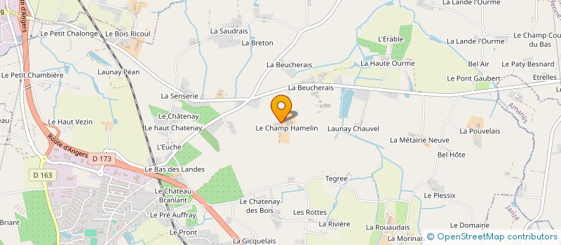 localisation de l'entreprise SCEA DU CHAMP HAMELIN  CORPS-NUDS