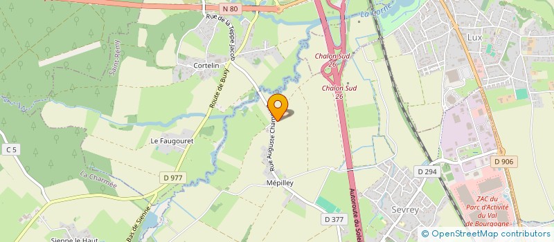 localisation de l'entreprise SCEA DU CHAMP MARTIN  SEVREY