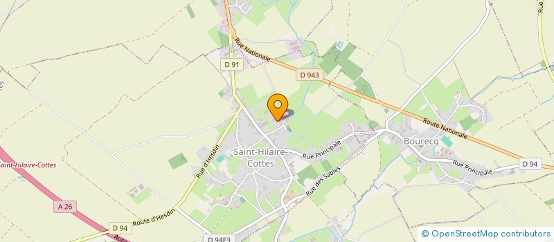 localisation de l'entreprise SCEA DU CHAROLAIS  SAINT-HILAIRE-COTTES