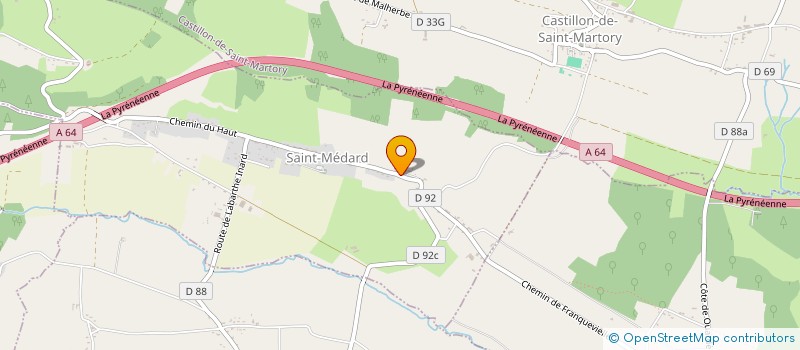 localisation de l'entreprise SCEA DU CHATEAU à SAINT-MEDARD