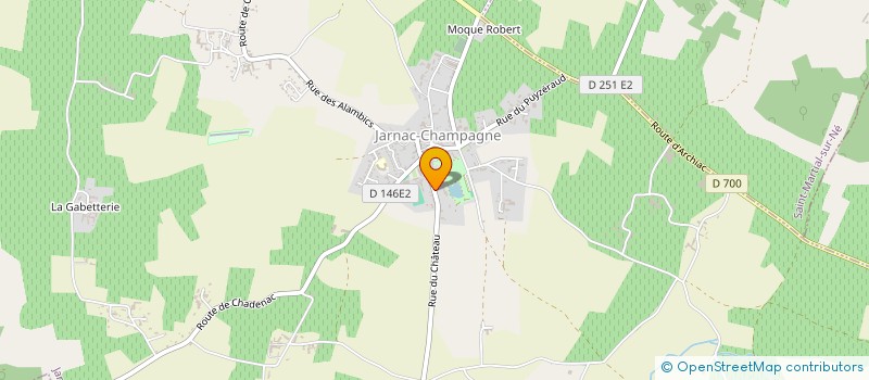 localisation de l'entreprise SCEA DU CHATEAU à JARNAC-CHAMPAGNE
