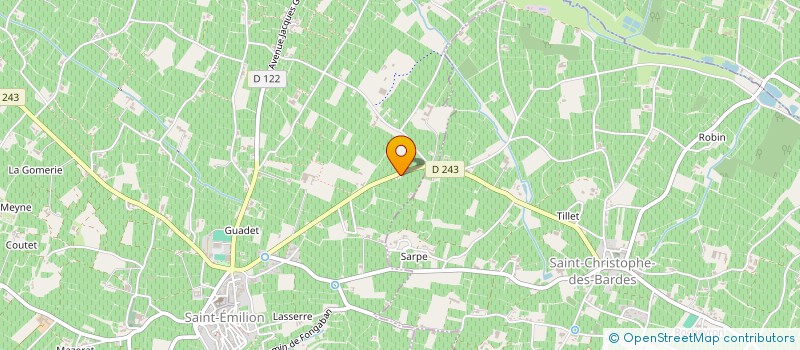 localisation de l'entreprise SCEA DU CHATEAU BADETTE  SAINT-CHRISTOPHE-DES-BARDES