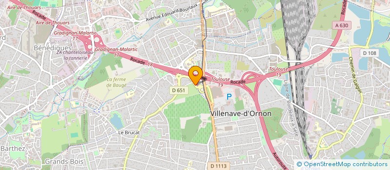 localisation de l'entreprise SCEA DU CHATEAU BARET  VILLENAVE D'ORNON