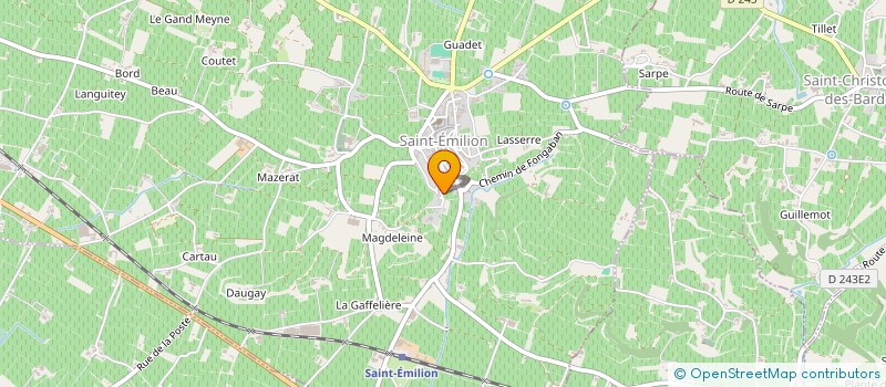localisation de l'entreprise SCEA DU CHATEAU BECHAUD à SAINT-EMILION