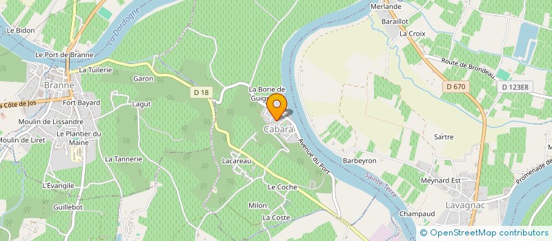 localisation de l'entreprise SCEA DU CHATEAU BRUN DESPAGNE  GENISSAC