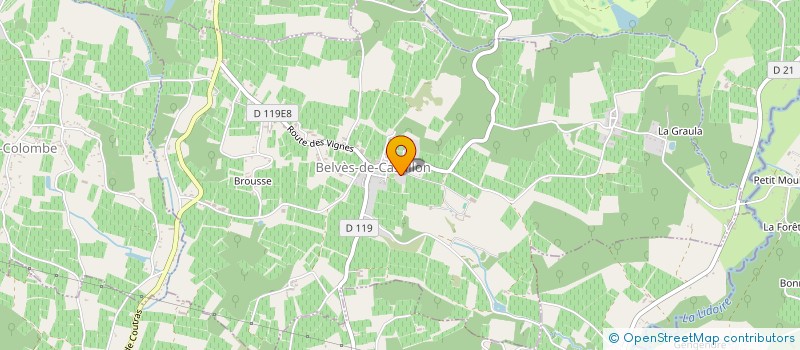 localisation de l'entreprise SCEA DU CHATEAU COTY à BELVES-DE-CASTILLON