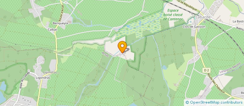localisation de l'entreprise SCEA DU CHATEAU D'ANGLUDET à MARGAUX-CANTENAC
