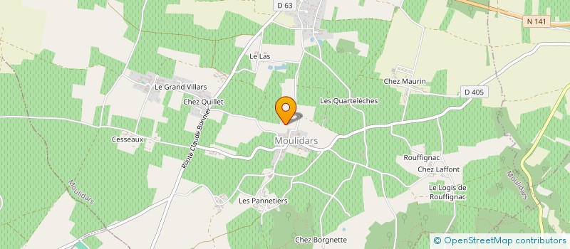 localisation de l'entreprise SCEA DU CHATEAU D'ARDENNE 1717  MOULIDARS