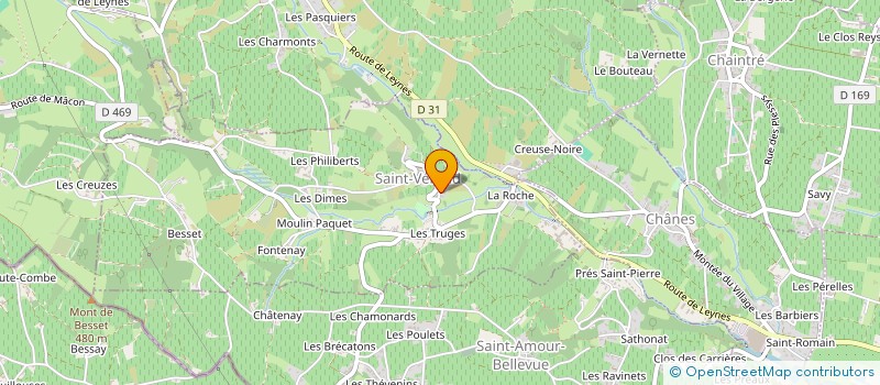 localisation de l'entreprise SCEA DU CHATEAU DE FLEURIE à SAINT-VERAND