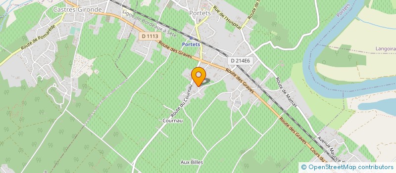 localisation de l'entreprise SCEA DU CHATEAU DE L'HOSPITAL à PORTETS