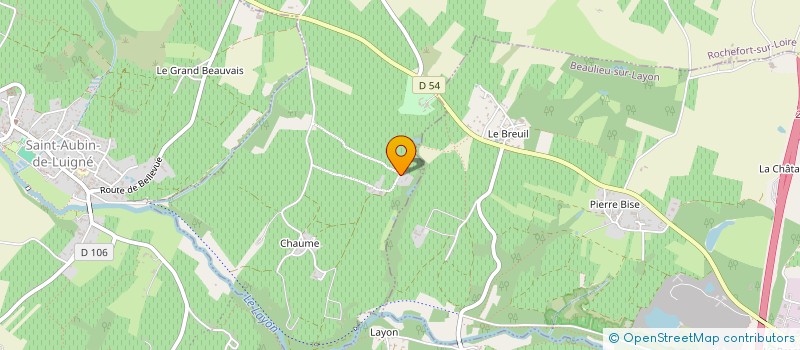 localisation de l'entreprise SCEA DU CHATEAU DE LA GENAISERIE à VAL-DU-LAYON