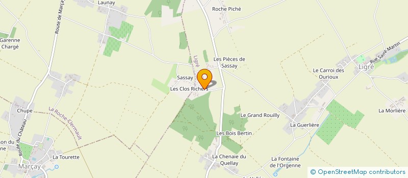 localisation de l'entreprise SCEA DU CHATEAU DE LIGRE  LIGRE