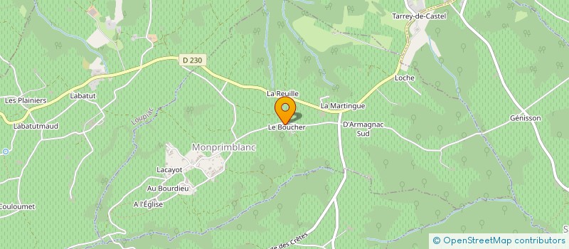 localisation de l'entreprise SCEA DU CHATEAU FAUGAS  GABARNAC