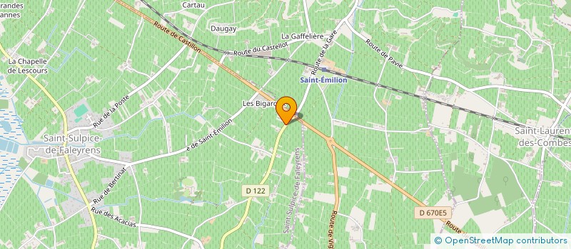 localisation de l'entreprise SCEA DU CHATEAU FRANC BIGAROUX  SAINT-SULPICE-DE-FALEYRENS