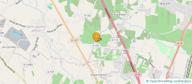 localisation de l'entreprise SCEA DU CHATEAU GENEAU  VIRSAC