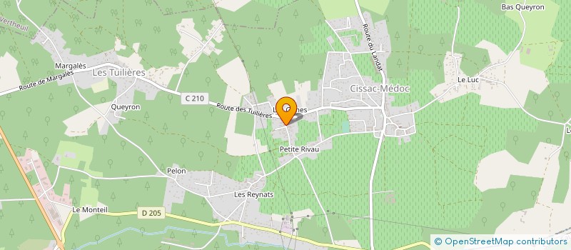 localisation de l'entreprise SCEA DU CHATEAU GUGES à CISSAC-MEDOC
