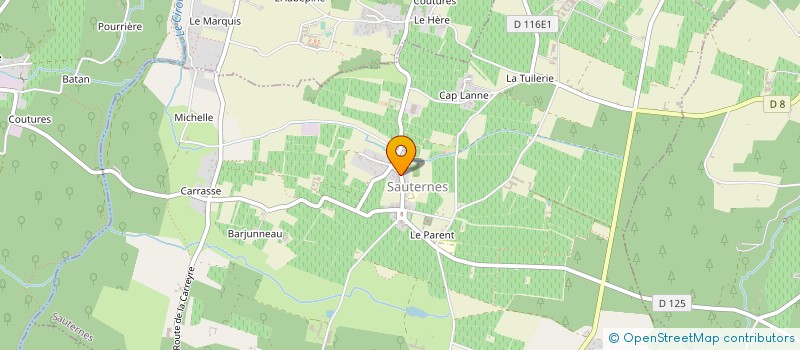 localisation de l'entreprise SCEA DU CHATEAU LAMOTHE DESPUJOLS  SAUTERNES