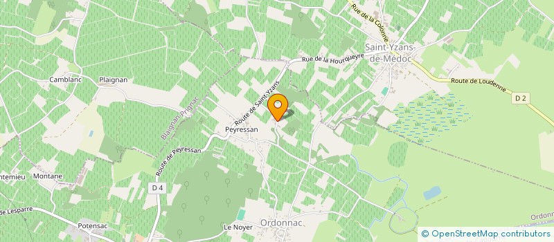 localisation de l'entreprise SCEA DU CHATEAU MAREIL  ORDONNAC