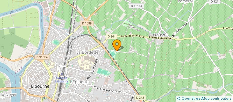 localisation de l'entreprise SCEA DU CHATEAU SERAPHINE à LIBOURNE