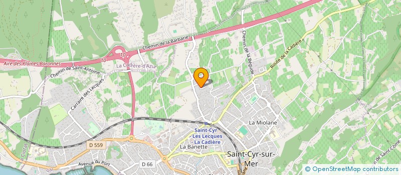 localisation de l'entreprise SCEA DU CHATEAUD AZUR à SAINT-CYR-SUR-MER