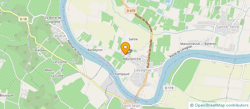 localisation de l'entreprise SCEA DU CLOS MEYNARD  SAINTE-TERRE