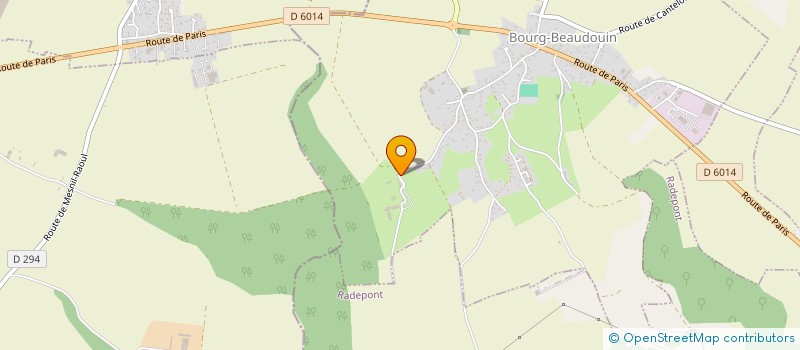 localisation de l'entreprise SCEA DU COQUETOT  BOURG-BEAUDOUIN