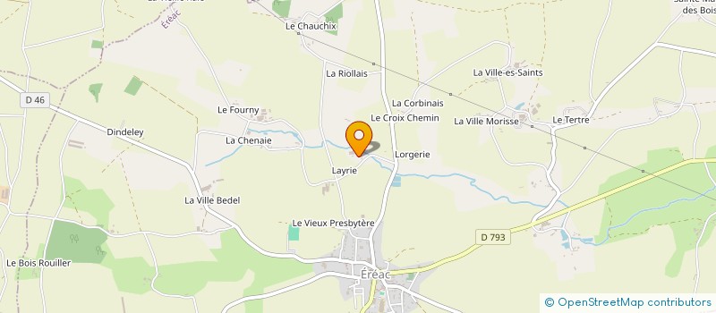 localisation de l'entreprise SCEA DU CREUX à EREAC