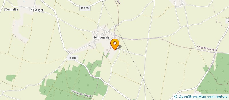 localisation de l'entreprise SCEA DU DAUGAT  AUBIGNE