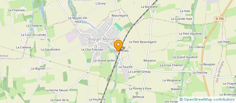 localisation de l'entreprise SCEA DU DOMAINE D'ABAS  BAGUER-MORVAN